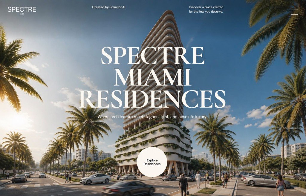 Spectre Miami Residences — web inmobiliaria de lujo