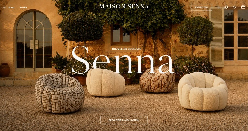 Maison Senna — ecommerce de mobiliario de diseño